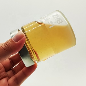 Bouteille en verre Ergo élégante de 270ml 380ml <span class=keywords><strong>avec</strong></span> couvercle en métal étanche pour le stockage de haricots alimentaires liquides - Product Image 2