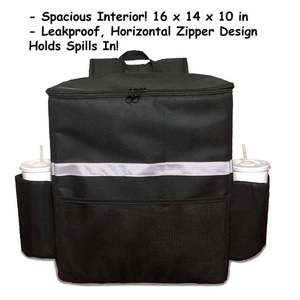 Custom Logo Reusable Grocery Thermal Bag Ideal for Food Delivery with Large Cupholders Reinforced Straps - Product Image 5