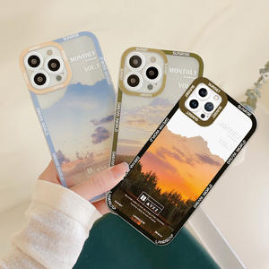 <span class=keywords><strong>Moon</strong></span> Cloud Fashion Brand Lens Frame Cover trasparente in Silicone antiurto per iPhone 14 13 12 11 Pro <span class=keywords><strong>Max</strong></span> - Product Image 4
