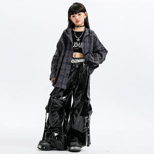 Traje de baile de jazz para niños SXCCYH, conjunto de desfile de moda para niñas, traje de actuación de baile pop de jazz - Product Image 3