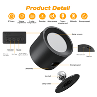 Nouvelle applique murale LED avec machine à bruit blanc, batterie rechargeable 2200 MAh intégrée à l'intérieur, 30 bruits blancs apaisants pour le sommeil