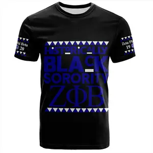 Kaus pria Sigma Gamma Rho Black History Moon T-Shirt untuk pria pabrik harga rendah kaus pria musim panas baru kaus leher kru katun