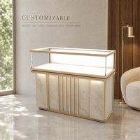 Vitrine de présentation de bijoux LED personnalisée, présentoir de montres, comptoir de présentation de bijoux pour boutique, magasin de détail, vente en gros