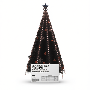 Christmas <b>Tree</b> Net <b>Lights</b> 400 LEDs 157.5 In IP65 for Festive Decorations - Product Image 1
