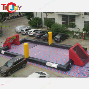 Terrain de Football gonflable Portable 2 en 1, dimensions de 15x8m, terrain de volley-ball et d'arène de Football - Product Image 2