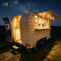 Camion de restauration mobile au design unique, avec système de distribution de floss spun personnalisé, pour la restauration et la vente ambulante