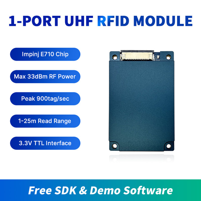TY901 Impinj E710 Chip RFID Module 1000pcs/s Reading Speed MMCX Port 20 Meters Long Range Impinj UHF RFID Module 3.3V TTL