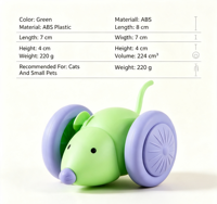 Jouet pour chat intelligent et moderne : Souris interactive en silicone, boule à mouvement automatique, rechargeable, activée par le toucher, laser pour jeu d'intérieur