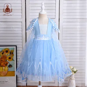 Costume Cosplay pour fille Style européen et américain, <span class=keywords><strong>robe</strong></span> reine <span class=keywords><strong>des</strong></span> <span class=keywords><strong>neiges</strong></span>, <span class=keywords><strong>robe</strong></span> à pompons - Product Image 1