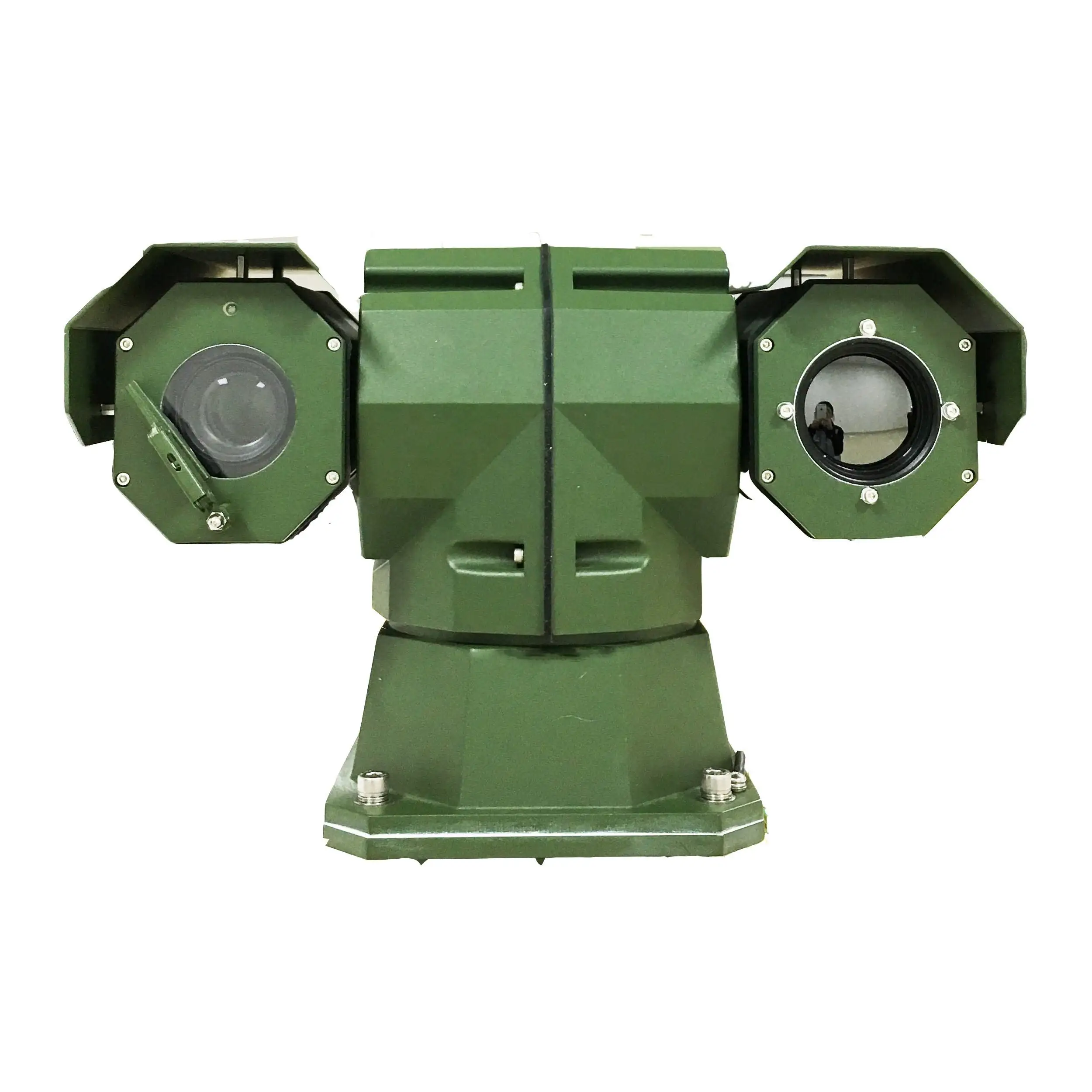 15km dual sensor long range PTZ thermal and daylight security laser camera for airport