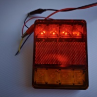 Nouveau feu arrière universel 3-en-1 haute luminosité 8 LED pour semi-remorque, véhicule, bateau, camion
