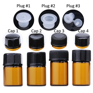 Flacons en verre ambré de 1 ml, 2 ml, 3 ml avec bouchon à vis pour échantillons d'huiles essentielles, de parfums et de cosmétiques - Product Image 2