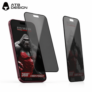 Película Protectora de Pantalla de Vidrio Templado Anti-Espía de 360 Grados para <span class=keywords><strong>iPhone</strong></span> 18 17 16 15 <span class=keywords><strong>Pro</strong></span> <span class=keywords><strong>Max</strong></span> - Product Image 1