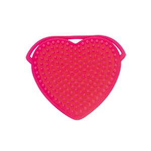 Cepillo facial de silicona en forma de corazón para champú de bebé Masaje y limpieza Limpiador de herramientas de maquillaje - Product Image 3