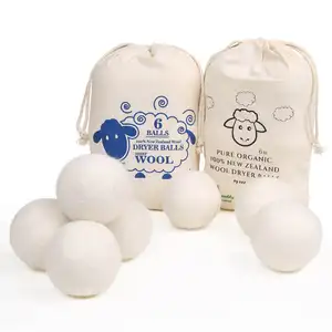I più venduti all'ingrosso stessa palla per asciugatrice in lana organica con etichetta privata palla per asciugabiancheria per pecore della nuova zelanda per risparmiare tempo di asciugatura