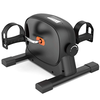 Mini vélo d'exercice portable pour la remise en forme à domicile, entraîneur de bras et de jambes avec écran LCD, appareil d'exercice compact sous le bureau