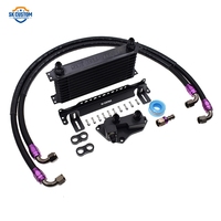 Kit de radiateur de refroidissement d'huile en aluminium SK CUSTOM 13 rangées pour moteur BMW N20 N26 N51 N52 N53 N54 N55 avec thermostat de 80 à 90 degrés