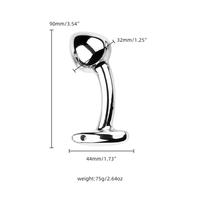 MOGlovers Métal Coeur de Pêche Jouets Anaux Butt Plug G-Spot Prostate Massager Anal Plugs Pour Femme Et Homme
