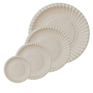 6-дюймовая Экологически чистая одноразовая Компостируемая десертная тарелка из недеревянного растительного волокна - Product Image 5