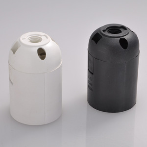 Nhà Máy Outlet đen trắng <span class=keywords><strong>E27</strong></span> giữ đèn AC85-265V chiếu sáng phần PC ổ cắm cho bóng đèn bảng đèn trần - Product Image 4