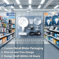 Plateau en plastique transparent personnalisé pour éclairage LED portable, accessoire de photographie pour diffusion en direct