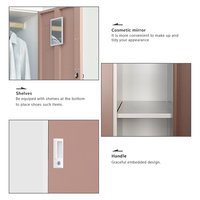 Casier à vêtements en acier pour le personnel, casier chinois pour le rangement de la maison, la salle de bain, 6 portes, casier en acier, armario, casier en métal