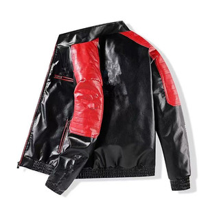 Men and Girls Couple PU Outdoor Leisure New <strong>Ferraries</strong> Red Motorcycle Rider <strong>F1</strong> Racing Suit Trendy Brand LOGO Brand BULL - Product Image 2