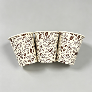 Gobelet en papier jetable, simple face, enduit de PE, matière première imperméable, taille personnalisée pour café chaud, thé, restauration - Product Image 4