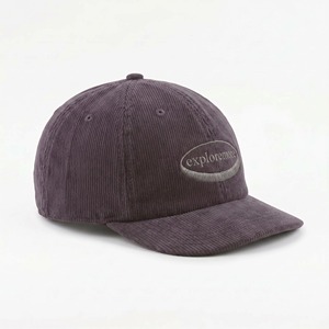 Casquettes classiques à logo brodé personnalisé OEM, casquettes de qualité supérieure à 6 panneaux, casquettes en velours côtelé non structurées - Product Image 2