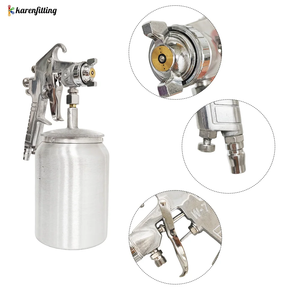 Pistolet de pulvérisation pneumatique W-77S pour laque et peinture, avec pot en plastique, pour peinture marbrée et réservoir sous pression - Product Image 6