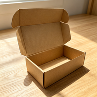 Boîte d'expédition en carton ondulé en papier kraft écologique et recyclable, taille personnalisée, vente en gros, emballage cosmétique, logo personnalisé