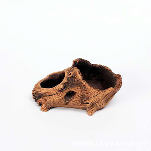 Vasi da Giardinaggio Vintage in Vendita, Vasi Realistici in <span class=keywords><strong>Cemento</strong></span> Effetto Legno per Piante Grasse, Cactus e Bonsai - Product Image 2