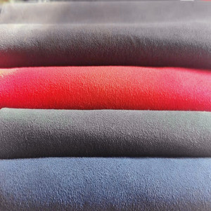 Suede <b>Fabric</b> 100% Polyester <b>Medium</b> Weight Plain Dyed Weft Suede Double Faced For Gloves Mittens Fashion Accessories - Product Image 1