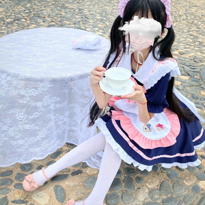 Costume de cosplay Halloween Coffee <span class=keywords><strong>Maid</strong></span>, tablier japonais kawaii, robe de princesse rose, uniforme d'écolière, anime, dessin animé, <span class=keywords><strong>COS</strong></span>, 2022 - Product Image 3