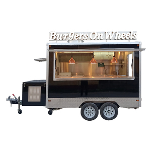 Carrito de Comida para Exteriores con Diseño de Remolque, Precio de Fábrica, Kiosco de Comida Callejera - Product Image 1