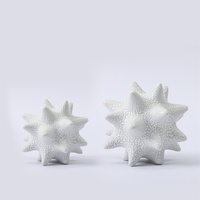 Ornement de mer en forme d'urin noir et blanc, accessoire de décoration nordique, ornement en céramique, pour la maison