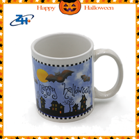 Tasses en céramique personnalisées à prix avantageux pour la fête d'Halloween, tasse à café en céramique de 18 oz, tasse à eau, tasses pas chères