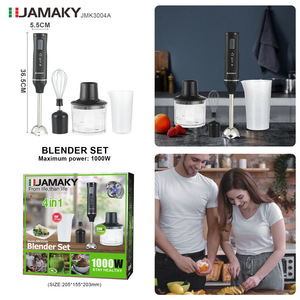 ชุดเครื่องปั่น JAMAKY 4 in 1 กำลังไฟ 1000 วัตต์ ความจุ 700 มล. พร้อมเครื่องบดสับและเครื่องตีไข่ สำหรับทำน้ำผลไม้และผสมอาหาร - Product Image 3