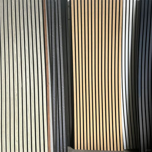 <span class=keywords><strong>Aveeno</strong></span> Blanche-Neige Crème Style MDF En Bois Plastique Flexible Acoustique Latte Panneau Solide Panneaux Muraux En Bois Pour Art Décoration Murale - Product Image 6