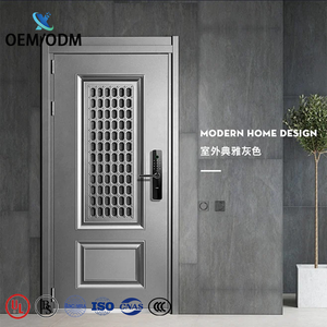 Vente OEM/OEM Maison <span class=keywords><strong>turque</strong></span> Design moderne Entrée avant en métal inoxydable Portes blindées de sécurité incendie en acier pour maisons - Product Image 1