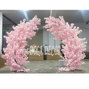多拉最畅销的人造樱花树拱形人造樱花树用于婚礼装饰