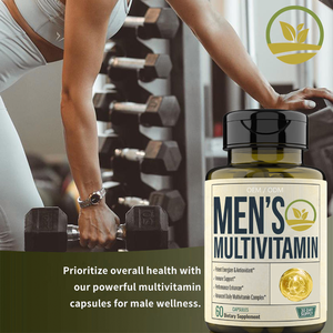 Groothandel Op Maat Pure Heren Vitaminen Food Grade Multivitamine Capsule Fles Verpakking Wilde Teelt Kruidenextract Volwassenen - Product Image 4