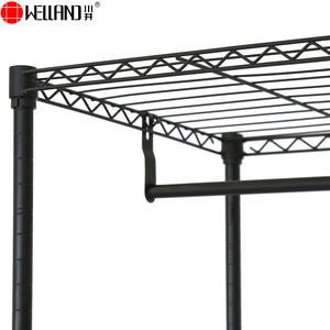 Big <strong>Wardrobe</strong> <strong>Rack</strong> with Adjustable Shelves Clothes Armoire <strong>Wardrobe</strong> Easy Home Expandable Garment <strong>Rack</strong> - Product Image 5