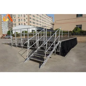 Factory Price Customized Folding Aluminum Portable Church Stage For Sale