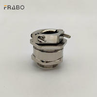 FRABO pour M22 Presse-étoupe anti-tension IP68 étanche en laiton nickelé filetage M basse tension 3-18mm pour câble électrique
