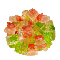 Gummies ours en peluche deux tons Gommes éclatées en sac de 2.5kg