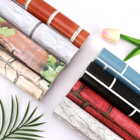 Papier peint PVC adhésif en pierre, 5 m, rouleaux pour la décoration de la maison, vente en gros