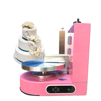 Machine à glacer les gâteaux semi-automatique de table, petite machine à glacer pour la pâtisserie à domicile, équipement de lissage de crème pour gâteaux pour débutants