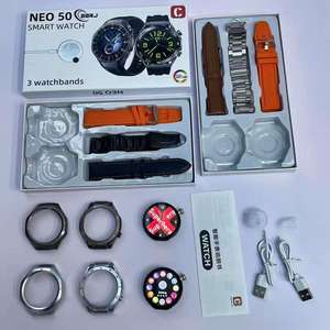 Les dernières montres intelligentes NEO50 à écran rond haute définition avec trois bracelets en alliage d'aluminium, <span class=keywords><strong>bracelet</strong></span> intelligent sport pour femmes - Product Image 4