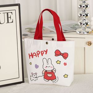 Bolsa de Regalo Reutilizable, Bolsa de Lona Infantil con Dibujos Animados, Linda, con Botón, Impresa con Tinta UV, para Compras - Product Image 2